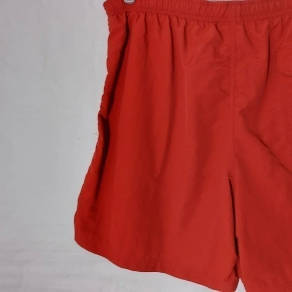 L.L.Bean Swim Trunks Men XL Red Quick Dry Mesh Lined Beach Vacation Board Shorts